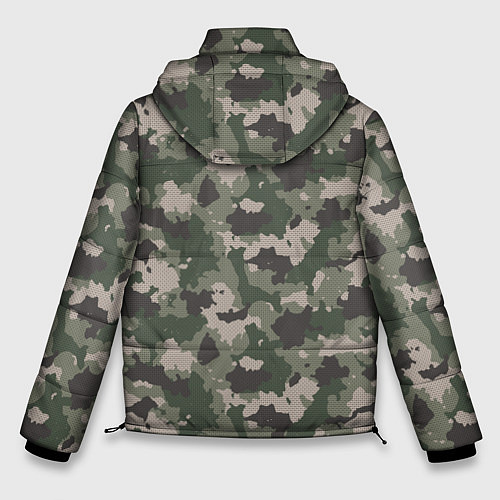 Мужская зимняя куртка Зелено-Серый Камуфляж / 3D-Светло-серый – фото 2