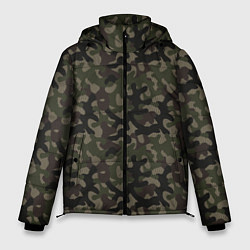 Куртка зимняя мужская Лесной Охотничий Камуфляж, цвет: 3D-светло-серый