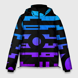 Куртка зимняя мужская Неоновая геометрия Neon, цвет: 3D-красный