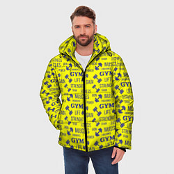 Куртка зимняя мужская GYM Спортзал, цвет: 3D-светло-серый — фото 2