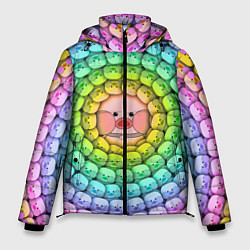 Куртка зимняя мужская Psychedelic Lalafanfan, цвет: 3D-черный