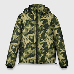 Куртка зимняя мужская Star camouflage, цвет: 3D-черный