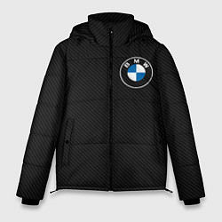 Куртка зимняя мужская BMW LOGO CARBON ЧЕРНЫЙ КАРБОН, цвет: 3D-черный