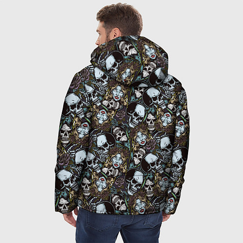 Мужская зимняя куртка Мёртвые / 3D-Черный – фото 4
