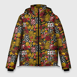 Куртка зимняя мужская Игорный Дом Казино, цвет: 3D-черный