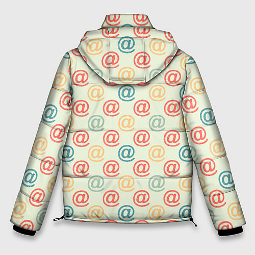 Мужская зимняя куртка E-mail почта / 3D-Светло-серый – фото 2