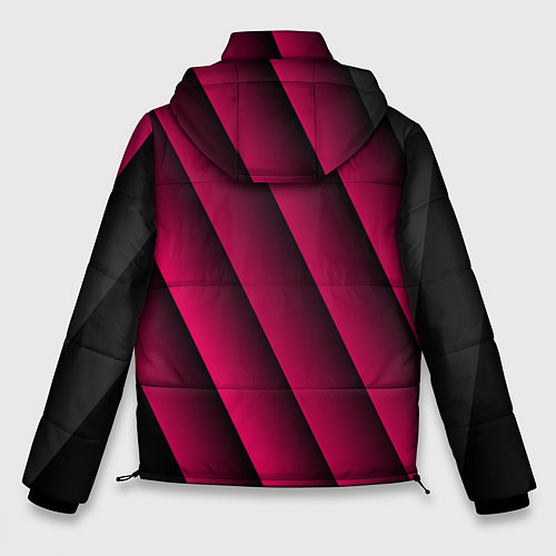Мужская зимняя куртка Red Stripe 3D Красные полосы / 3D-Красный – фото 2