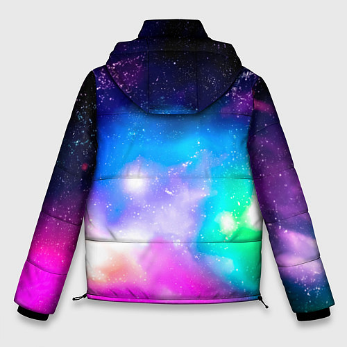 Мужская зимняя куртка Colorful Space Космос / 3D-Красный – фото 2