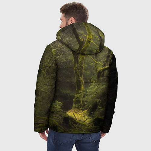 Мужская зимняя куртка Лесная глушь / 3D-Черный – фото 4