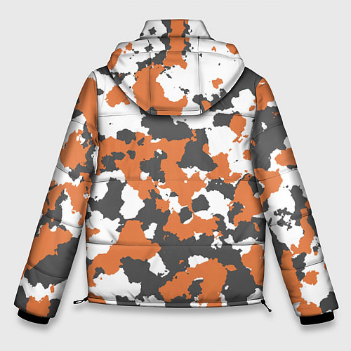 Мужская зимняя куртка Orange Camo / 3D-Красный – фото 2