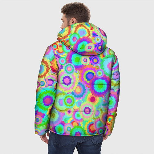 Мужская зимняя куртка Disco-Tie-Dye / 3D-Черный – фото 4