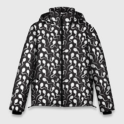 Куртка зимняя мужская Головастики, цвет: 3D-черный