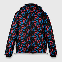 Куртка зимняя мужская МарсВенера любовь, цвет: 3D-красный