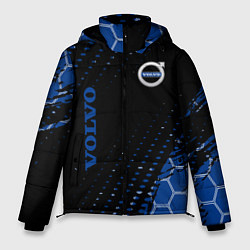 Куртка зимняя мужская Volvo - Вольво Sport соты, цвет: 3D-черный