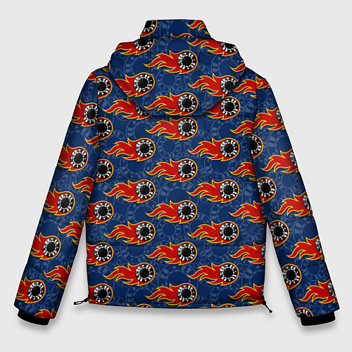 Мужская зимняя куртка Фишки, Ставки, Покер / 3D-Красный – фото 2