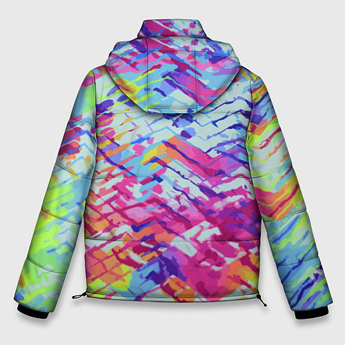 Мужская зимняя куртка Color vanguard pattern / 3D-Красный – фото 2