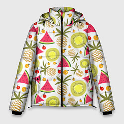 Куртка зимняя мужская Летние вкусности, цвет: 3D-светло-серый