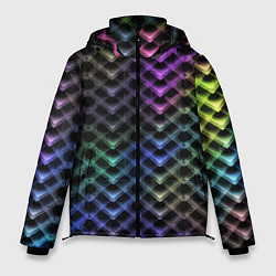 Куртка зимняя мужская Color vanguard pattern 2025 Neon, цвет: 3D-красный