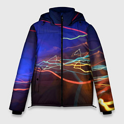 Куртка зимняя мужская Neon vanguard pattern Lightning Fashion 2023, цвет: 3D-светло-серый