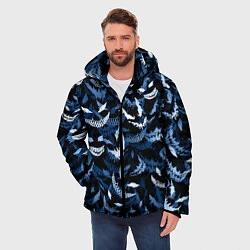 Куртка зимняя мужская Drain monsters, цвет: 3D-светло-серый — фото 2