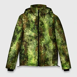 Куртка зимняя мужская Пиксельный камуфляж Шерхан Лес, цвет: 3D-черный