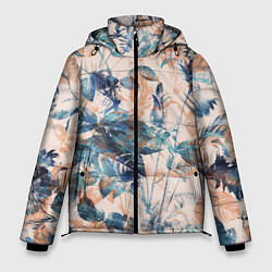 Куртка зимняя мужская Цветы Воздушный Букет, цвет: 3D-черный