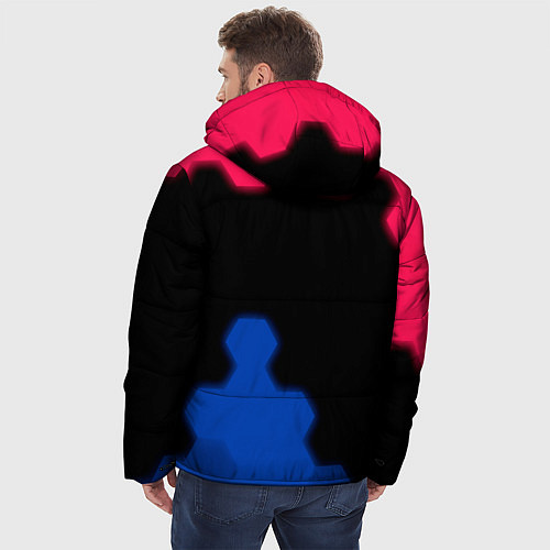 Мужская зимняя куртка BARCELONA Sport - Графика / 3D-Черный – фото 4
