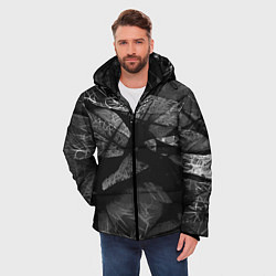 Куртка зимняя мужская Silencio Дополнение Коллекция Get inspired! Fl-175, цвет: 3D-черный — фото 2