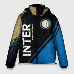 Куртка зимняя мужская INTER Pro Football Краска, цвет: 3D-черный