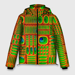 Куртка зимняя мужская ОПТИЧЕСКАЯ АБСТРАКЦИЯ, цвет: 3D-светло-серый