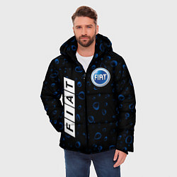 Куртка зимняя мужская ФИАТ Капли Дождя, цвет: 3D-черный — фото 2
