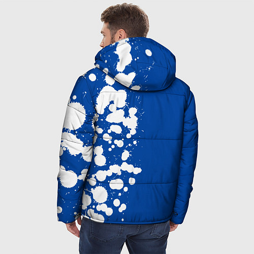 Мужская зимняя куртка DAEWOO GM Брызги По вертикали / 3D-Черный – фото 4