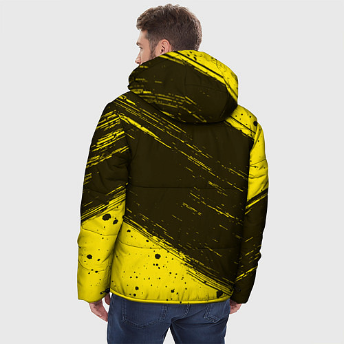 Мужская зимняя куртка MANCHESTER UNITED Football - Краска / 3D-Черный – фото 4