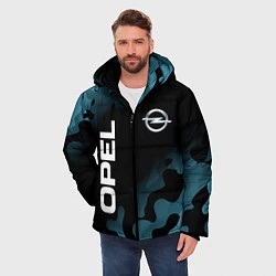Куртка зимняя мужская ОПЕЛЬ - Милитари, цвет: 3D-черный — фото 2