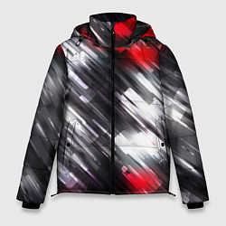 Куртка зимняя мужская NEON abstract pattern неоновая абстракция, цвет: 3D-черный