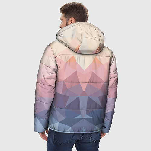 Мужская зимняя куртка Полигональная свежесть 2022 / 3D-Черный – фото 4