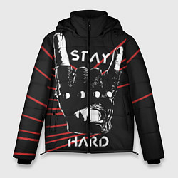 Куртка зимняя мужская Stay hard, цвет: 3D-черный
