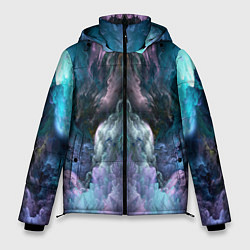 Куртка зимняя мужская Облака неонового цвета Neon colored clouds, цвет: 3D-красный