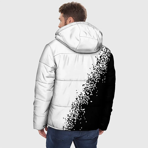 Мужская зимняя куртка RUSSIAN EMPIRE - ГЕРБ Спрей / 3D-Черный – фото 4