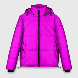 Куртка зимняя мужская Однотонный розовый неоновый Пион, цвет: 3D-светло-серый