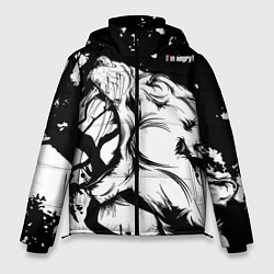 Куртка зимняя мужская Im angry!, цвет: 3D-черный