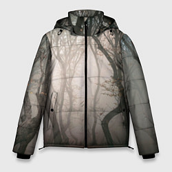 Куртка зимняя мужская Лес Туман, цвет: 3D-красный
