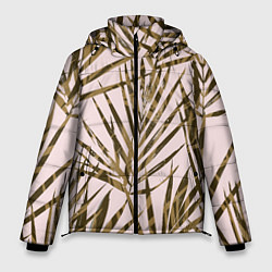 Куртка зимняя мужская Тропические Пальмы Летом, цвет: 3D-светло-серый