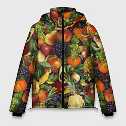 Куртка зимняя мужская Вкусные Летние Фрукты, цвет: 3D-светло-серый