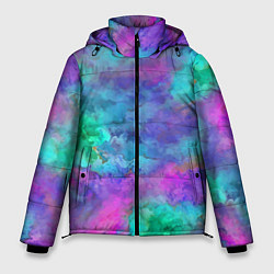 Куртка зимняя мужская Красочный летний паттерн, цвет: 3D-светло-серый