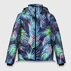 Мужская зимняя куртка Разноцветные Листья Пальм