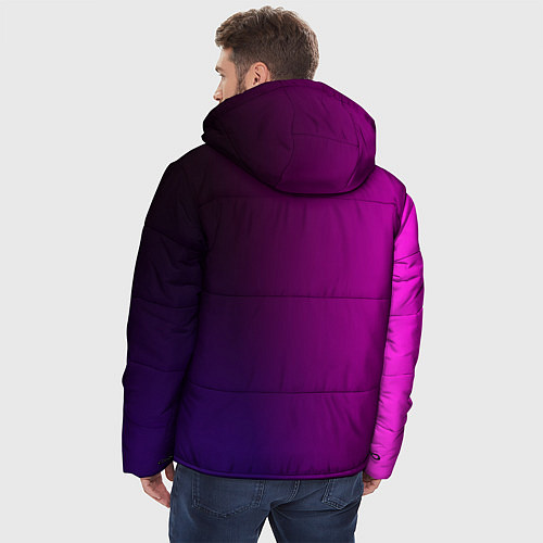 Мужская зимняя куртка VIOLET gradient / 3D-Черный – фото 4
