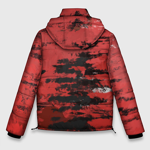 Мужская зимняя куртка Взгляд во тьму / 3D-Красный – фото 2