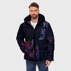 Куртка зимняя мужская Шипастый Коралловый Риф, цвет: 3D-черный — фото 2