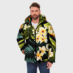 Куртка зимняя мужская Vanguard floral composition Summer, цвет: 3D-черный — фото 2